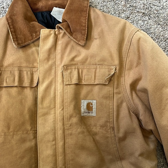Vtg 90s Carhartt Quilt Lined Chore Coat - Picture 3 of 14